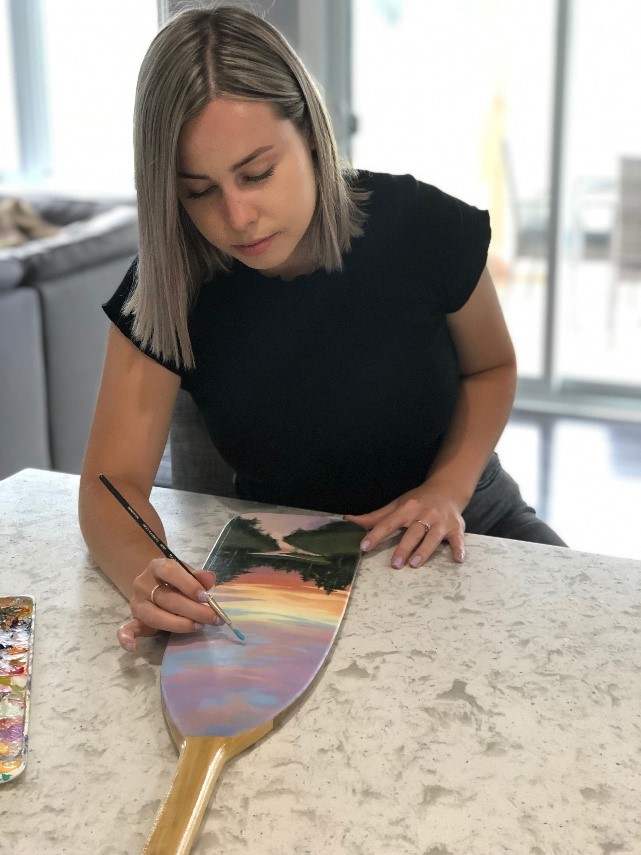 Renée-Claude Pilon of Paddle Out Paintings