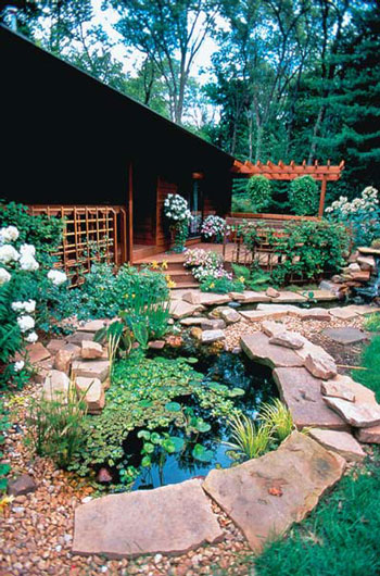 photo of FireSmart landscaping.