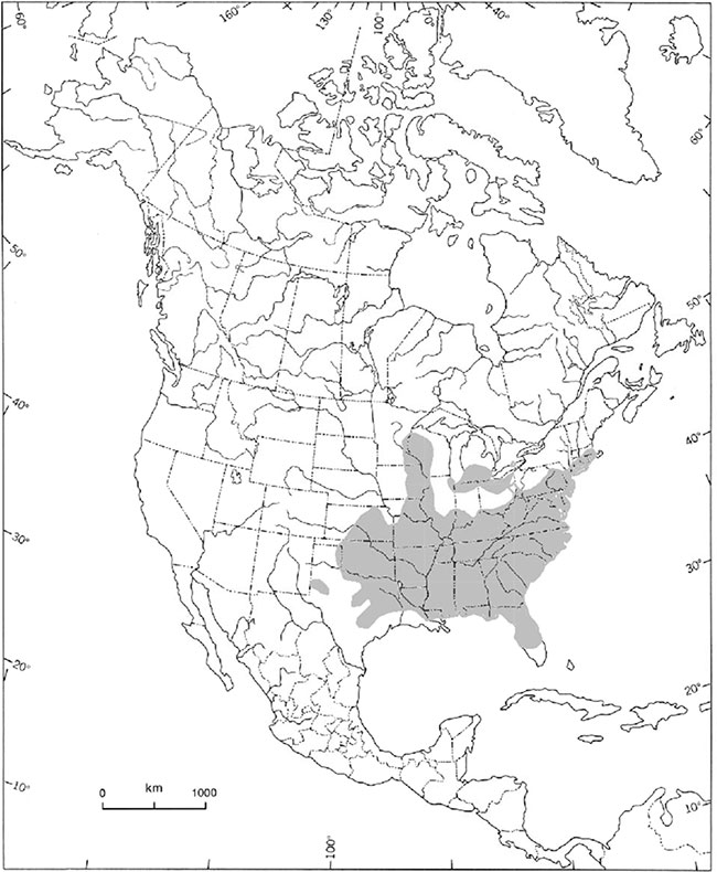 This is figure 1 global distribution of Virginia Goat’s-rue (COSEWIC 2009)