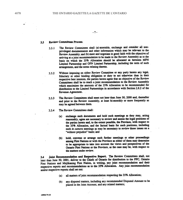 Title: Schedule R Protocol Agreement - Description: A photocopied image of the Protocol Agreement