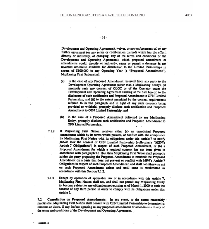 Title: Schedule R Protocol Agreement - Description: A photocopied image of the Protocol Agreement