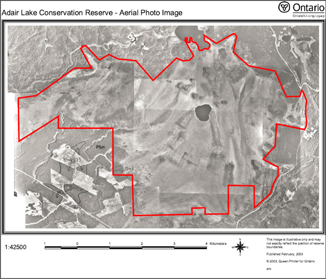 Aerial Photograph of Adair Lake Convservation Reservce (C2308)
