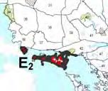 colour outline map of zone E2.