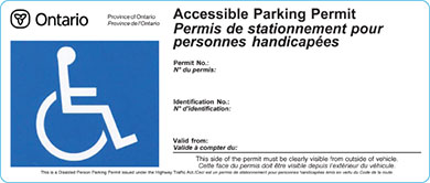 an Accessible Parking Permit