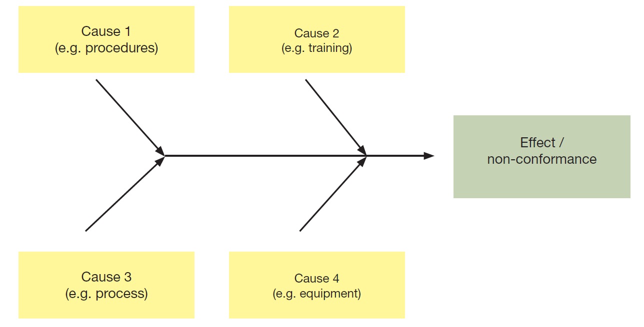 Example of a Fishbone Diagram – a Tool Used in Root Cause Analysis