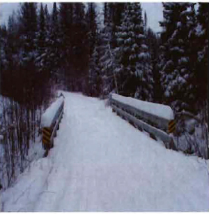 Snowmobile trail in Boulter­ Depot Creek Conservation Reserve