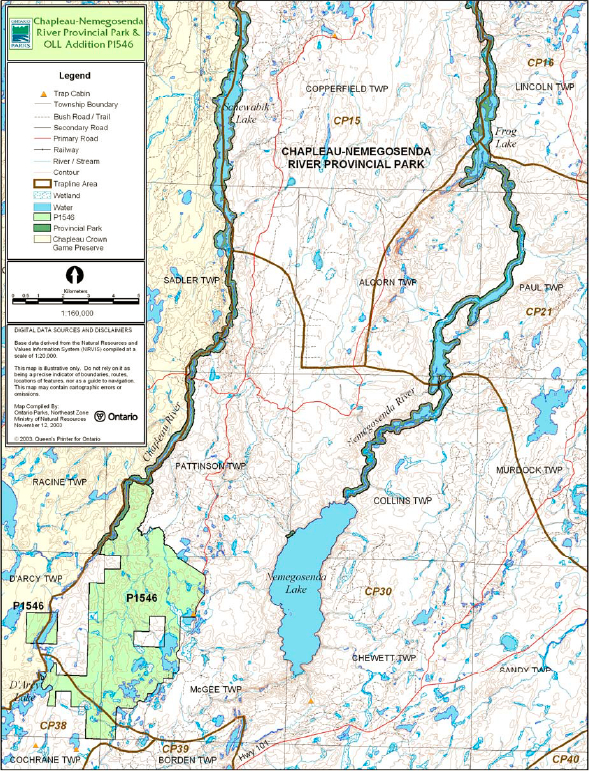 Archived - Chapleau-Nemegosenda River Provincial Park Management ...