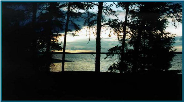 Sunset over Dryberry Lake