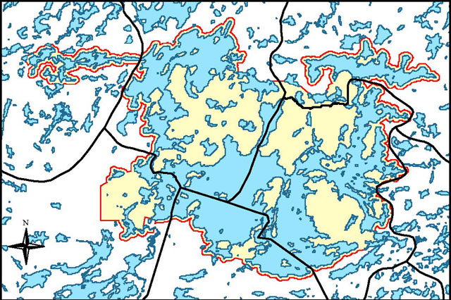 the boundaries of all trapline areas represented within the Dryberry Lake Conservation Reserve.