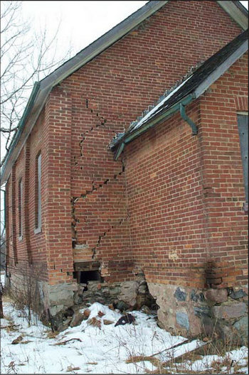 First image of the current state of Meadowbrook Schoolhouse