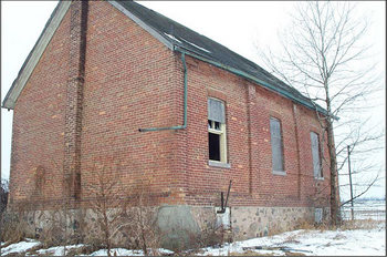 Third image of the current state of Meadowbrook Schoolhouse
