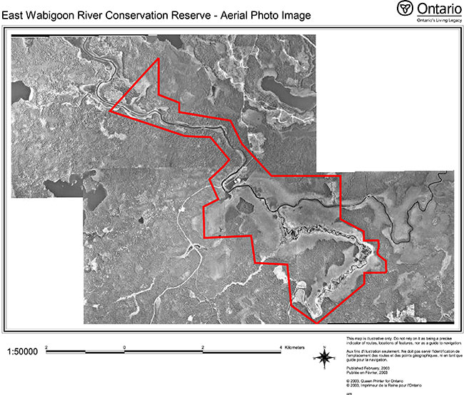 East Wabigoon River Conservation Reserve Aerial Photo Image
