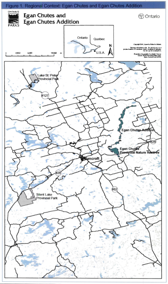 This is a map showing the regional context of Egan Chutes “ height=”936