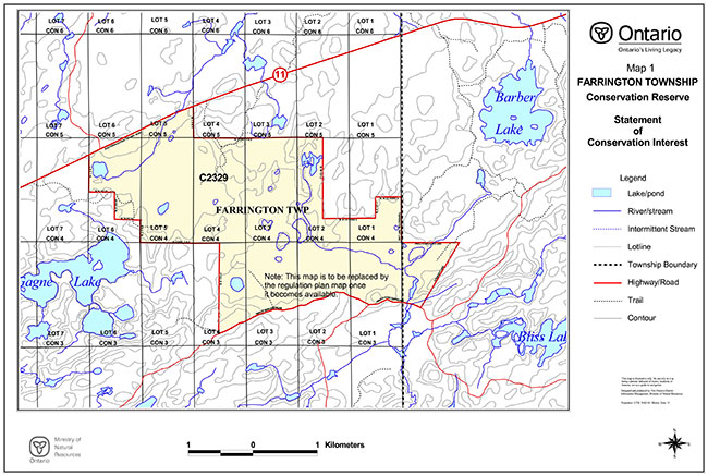 Farrington Township Conservation Reserve: Boundaries