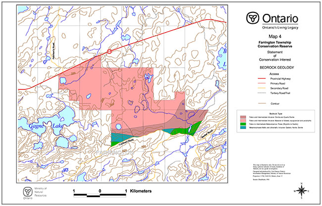 Farrington Township Conservation Reserve: Bedrock Geology 