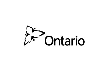 The the official symbol of the Government of Ontario which is a stylized trillium