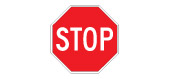 a stop sign