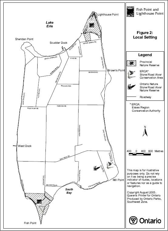 Map showing Fish Point and Lighthouse Point local surroundings