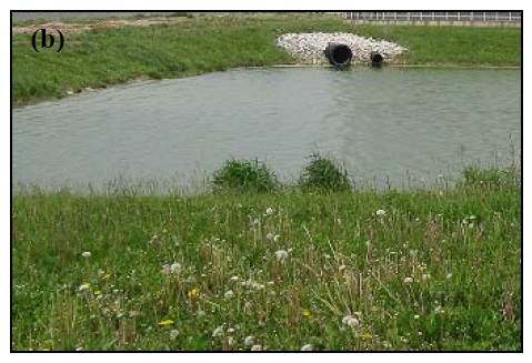 An outfall to a stormwater/retention facility