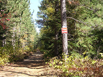 This is photo 5 showing a recreational trail which runs through the Gough Outwash conservation reserve.