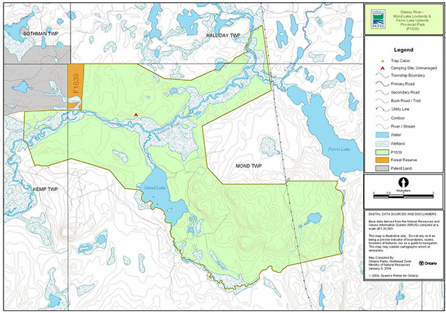 Grassy River-Mond Lake Lowlands & Ferris Lake Uplands Provincial Park ...