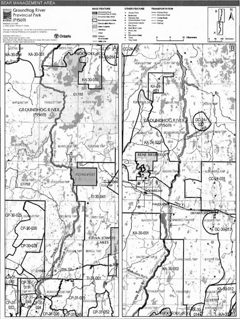 Bear management areas map