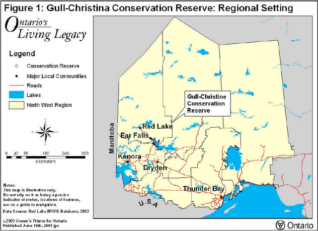 figure 1 - gull-christina conservation reserve-regional setting