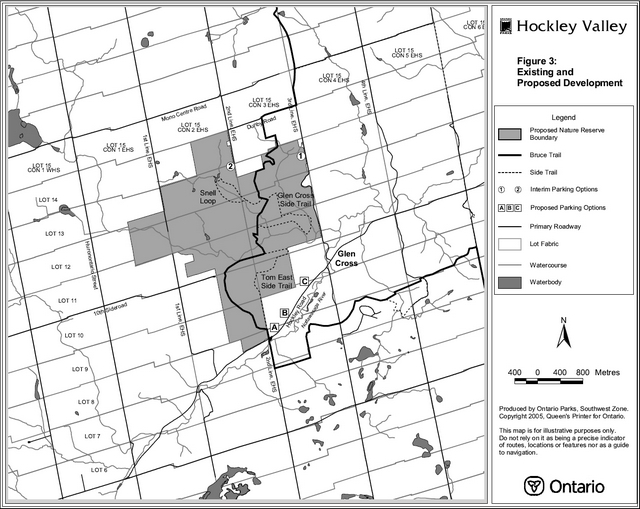 Illustration of the existing and proposed development within Hockley Valley