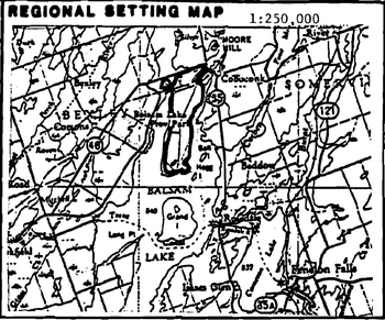This is a regional setting map for the central region of the proposed natural environment