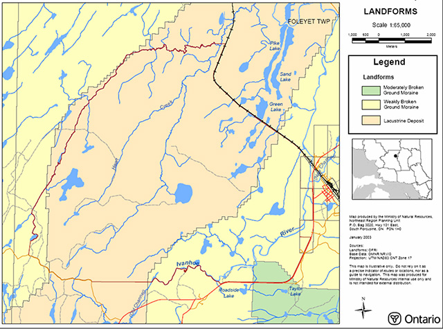 This is map 8.4: Ivanhoe River Clay Plain Conservation Reserve earth science map