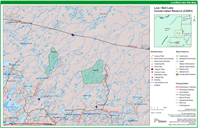 This is a site and values map for the Low Bell Conservation Reserve