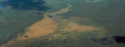 Aerial photo of Wetland in west central portion of Meteor Lake Outwash Fans Conservation Reserve