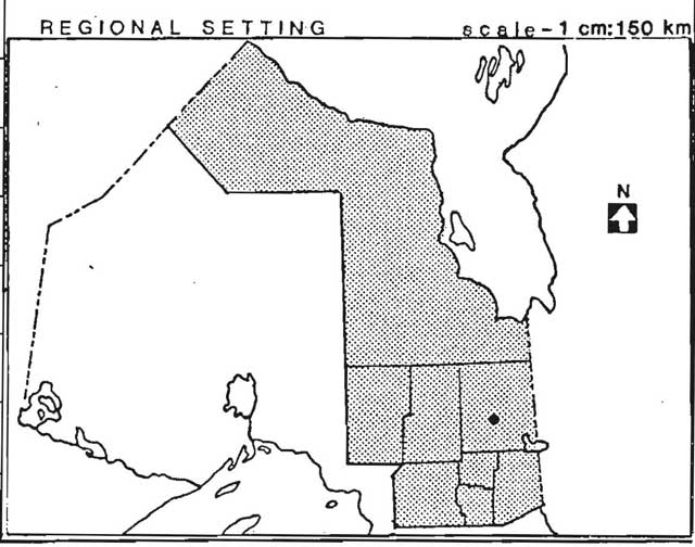 Greyscale map indicates areas of high and neutral regional value and lakes with shades of grey.