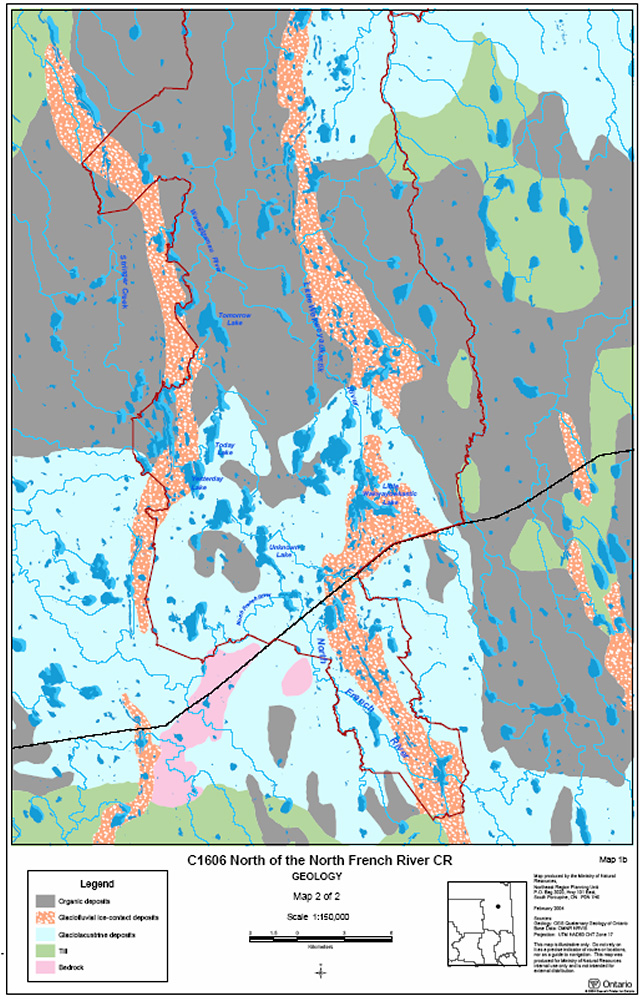 This is a map of North of the North French River CR - Map 2 of 2