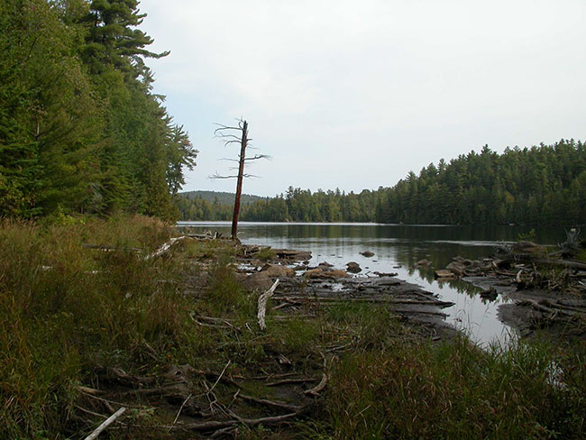 This photo shows The north side of the portage.