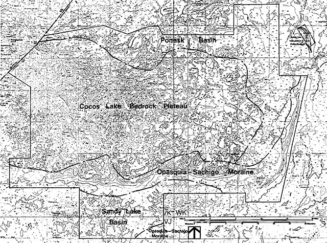Figure 2 - Landscape units map of Opasquia Provincial Park.