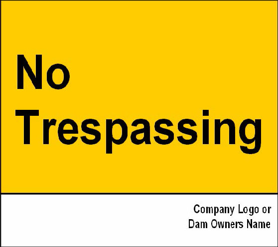 image of no trespassing sign.