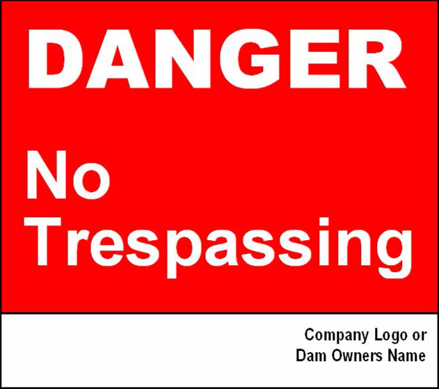 image of danger no trespassing sign.