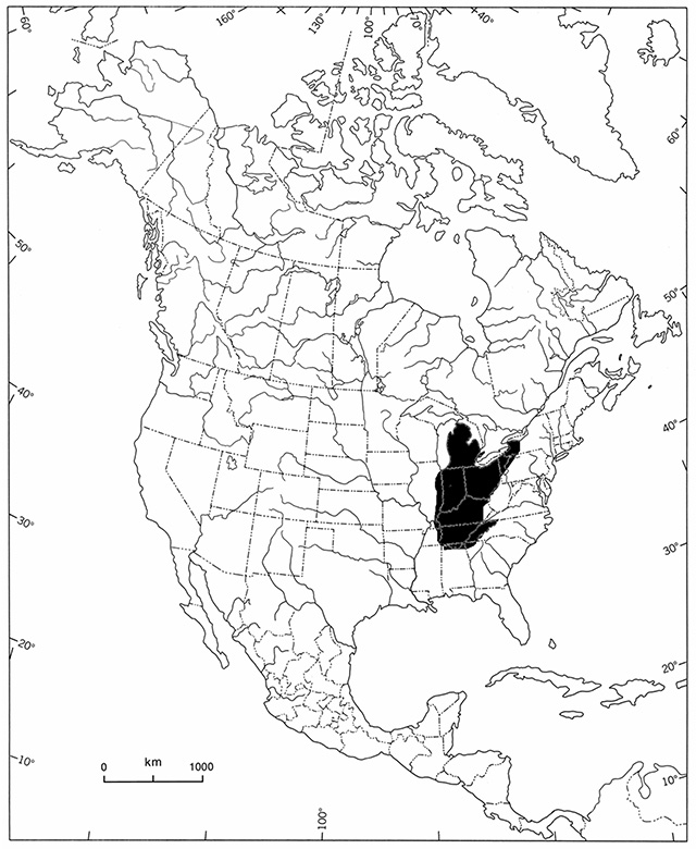 This is figure 2 map depicting the global distribution of the Round Hickorynut