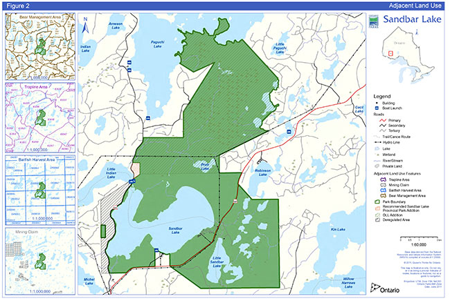 This map provides detailed information about Adjacent Land Use.