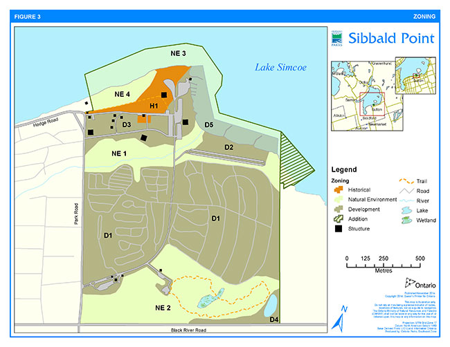 This map provides detailed information about Zoning in Sibbald Point.