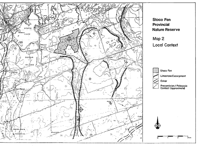 Image showing Map 2 - Local Context for Stoco Fen Provincial Nature Reserve.