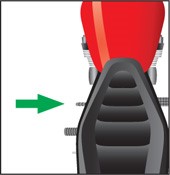 Diagram showing the shift lever