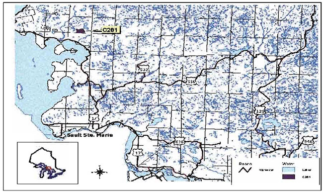 This map provides detailed information about Location of the Tilley Creek West Conservation Reserve.