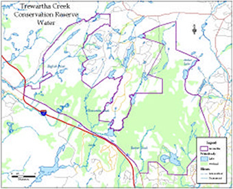 This is a map of Trewartha Conservation Reserve