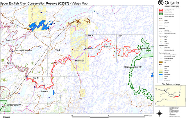 Upper English River Conservation Reserve (C2327) – Values Map