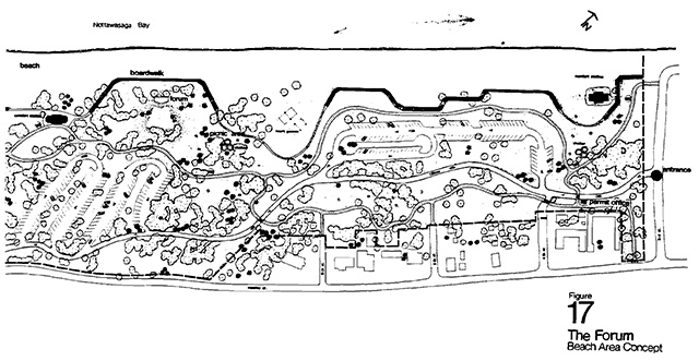 This is figure 17 concept of the Forum Beach area.
