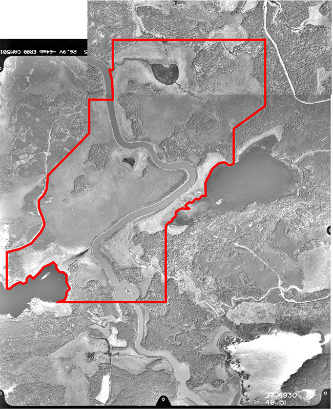 This photo shows West Wabigoon River Conservation Reserve – C2338, aerial photo image.