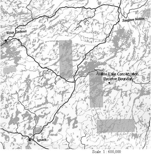 Willow Lake Conservation Reserve Regional Setting map.