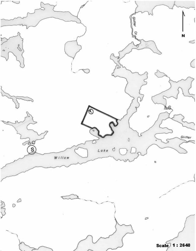 Willow Lake Conservation Reserve Boundary map.